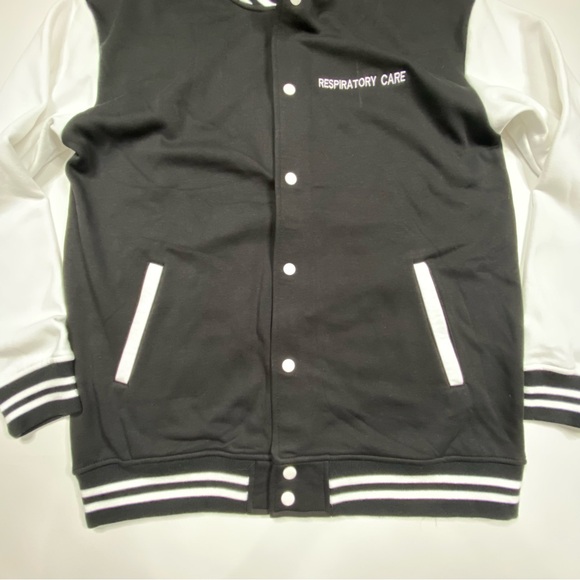 Unisex Varsity Lettermen Embroidered Respiratory Therapist Jacket - Picture 8 of 12